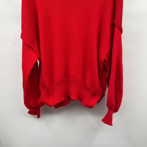Emory Park Womens Turtleneck Knit Sweater Long Sleeve Red Size Small - Picture 3 of 9